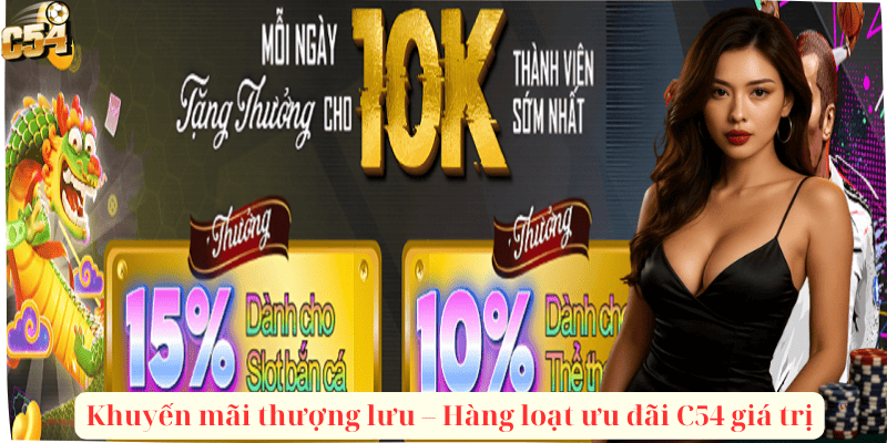 Khuyến mãi thượng lưu – Hàng loạt ưu đãi C54 giá trị