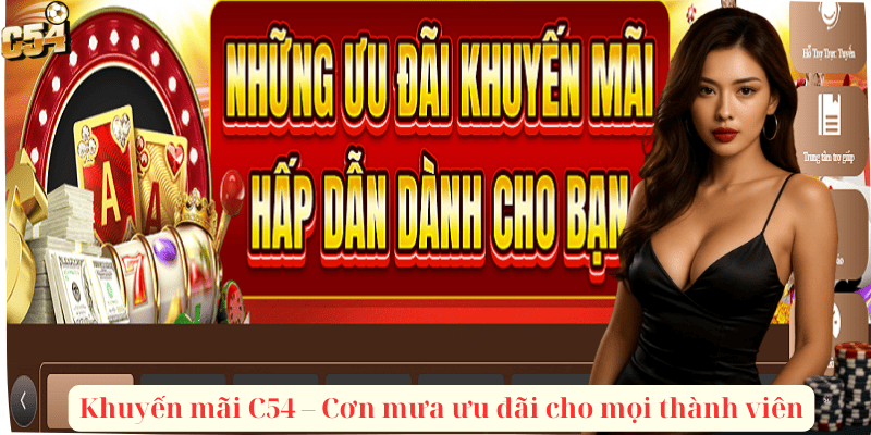Khuyến mãi C54 – Cơn mưa ưu đãi cho mọi thành viên